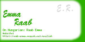 emma raab business card